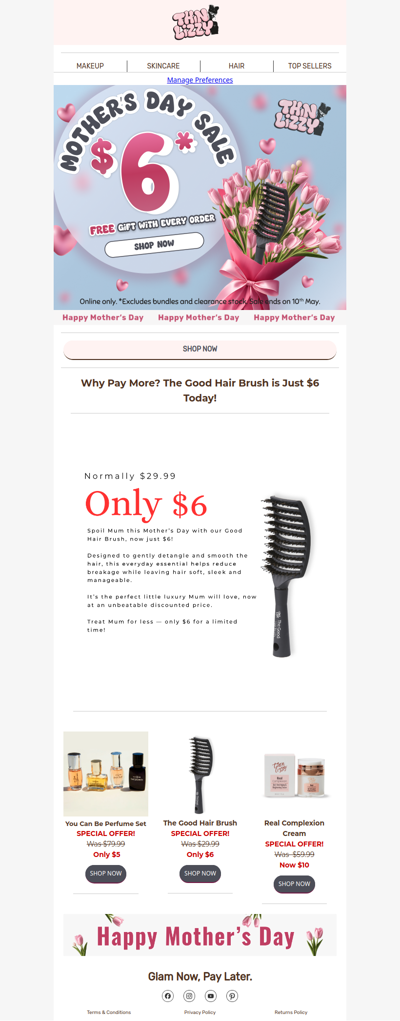 Why Pay More? The Good Hair Brush is Just $6 Today!