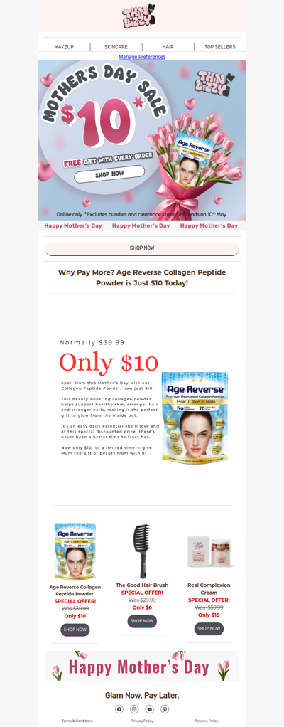 Why Pay More? Age Reverse Collagen Peptide Powder is Just $10 Today!