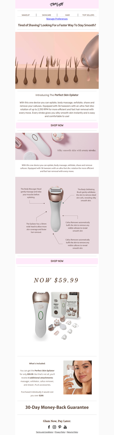 Salon-smooth at home