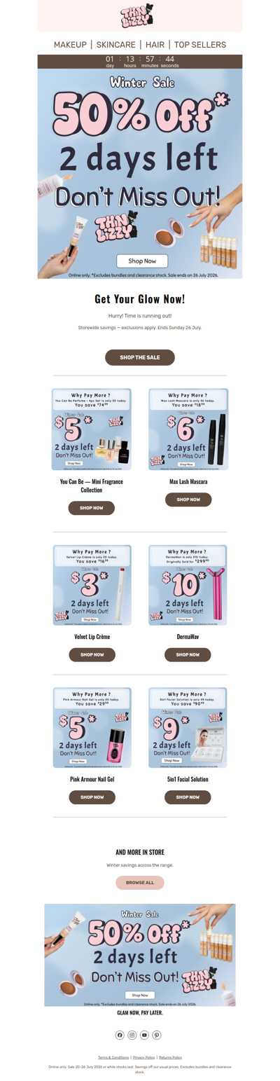 LESS THAN 48 HOURS OF WINTER SAVINGS LEFT 😱