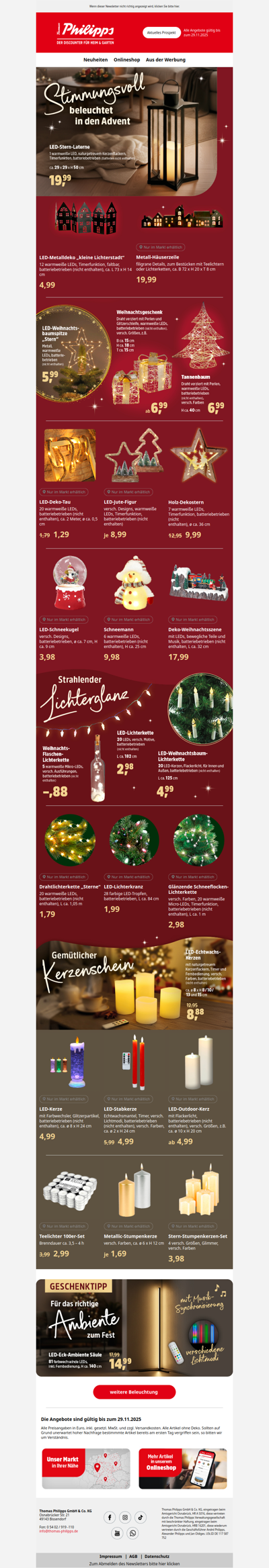 💫 Glanzvolle Beleuchtung zur Weihnachtszeit!