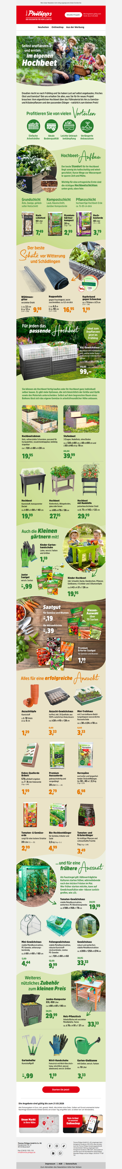 🌱🍅🥒 Jetzt ist die Zeit für Ihr Hochbeet!