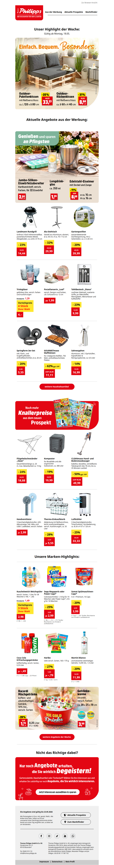 🔔 Nicht verpassen: Unsere Heim- und Gartenangebote!