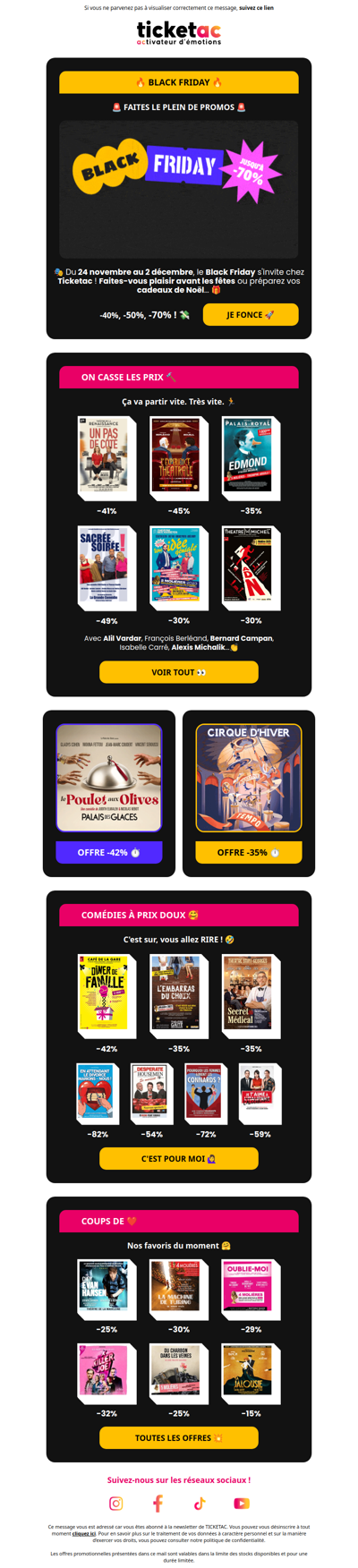 🔥 Black Friday : -40%, -50%, -70% !