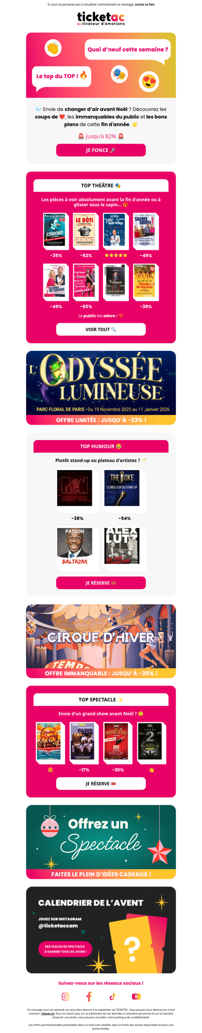 👏 Théâtre : le Top du TOP !