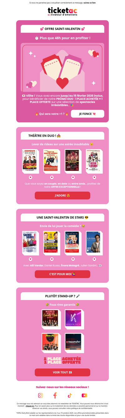 ⏱️ Plus que 48h : 1 place achetée = 1 place offerte !