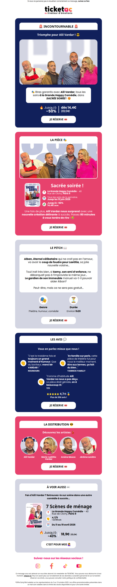 🎭 Alil Vardar sur scène : -50% !