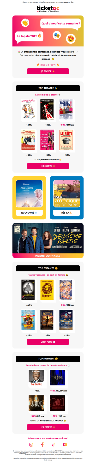 👏 Théâtre : le Top de la Semaine !