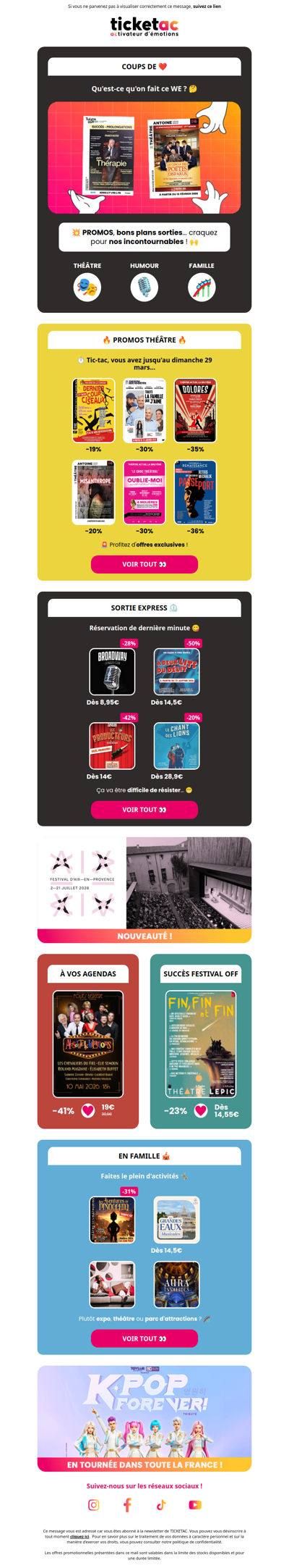 😍 Théâtre : Nos coups de ❤️