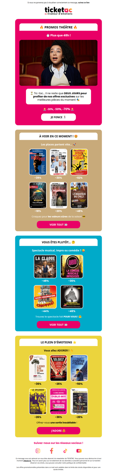 ⏱️ Plus que 48h : jusqu’à -70% !