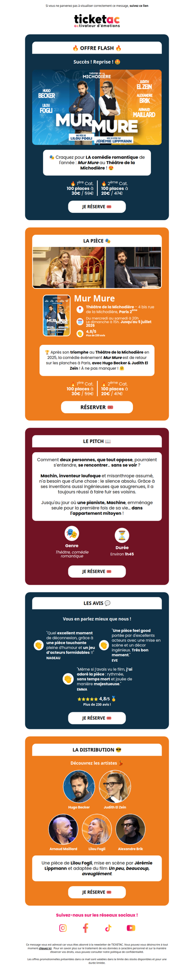 🔥 Offre Flash : Mur Mure avec Hugo Becker & Judith El Zein !