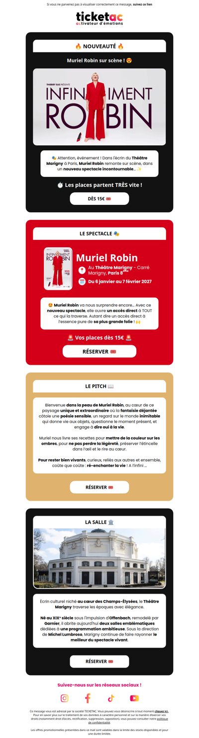 🔥 Muriel Robin sur scène à Paris !