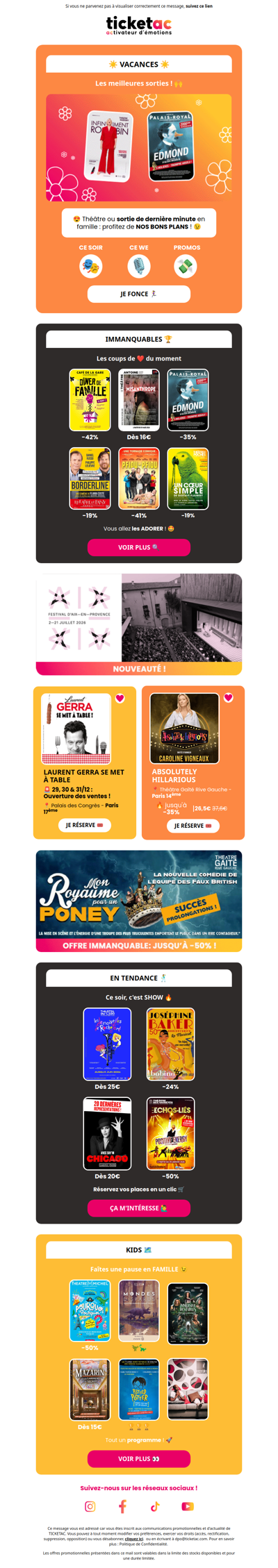 ☀️ Sorties : le meilleur des vacances !