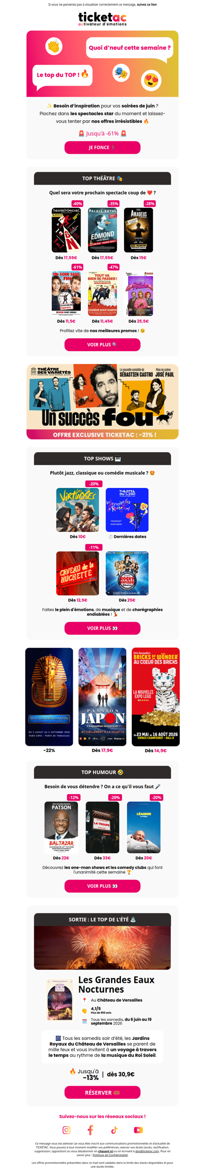 👏 Le public a tranché… voici le Top !