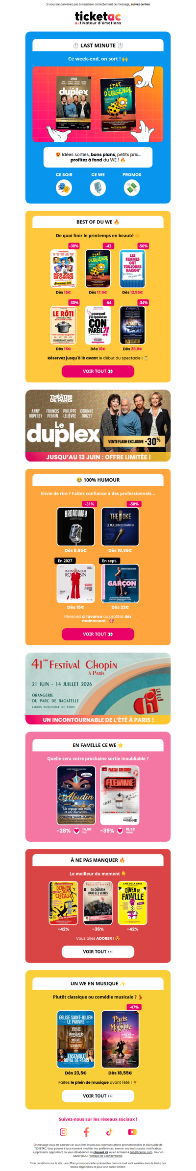 👀 Ce week-end à Paris : les meilleures sorties !