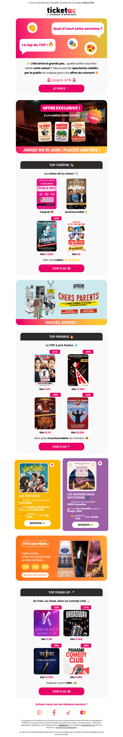 👏 Sorties : le Top de la Semaine !