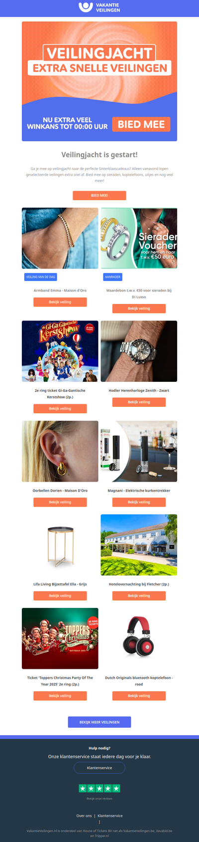 Op veilingjacht naar de perfecte Sinterklaascadeaus 🏹