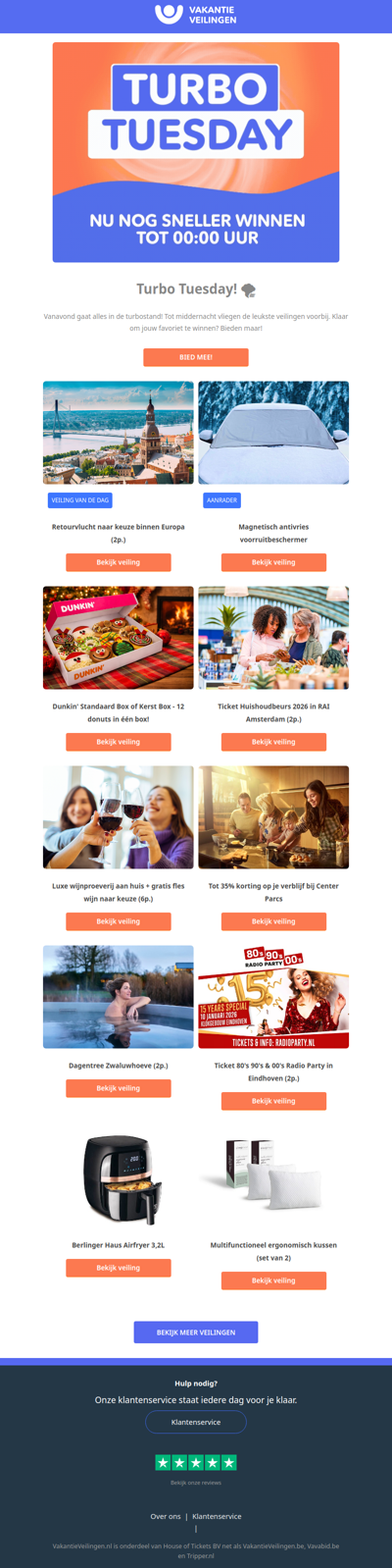 Turbo Tuesday = razendsnel geveild💨