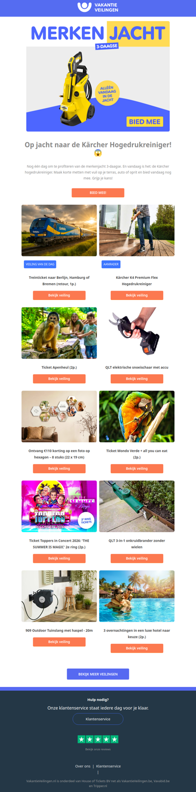 MERKENJACHT 3-daagse! Vandaag: Kärcher hogedrukreiniger! 💦