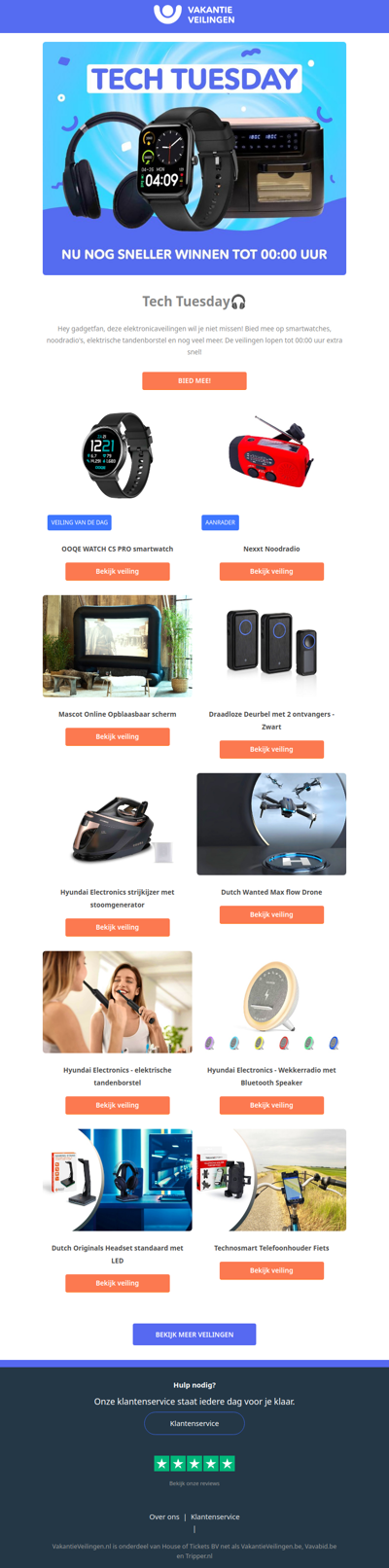 Smartwatches, koptelefoons & meer elektronica!