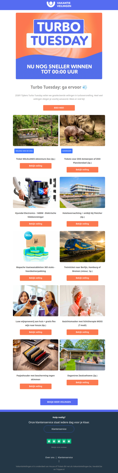 Turbo Tuesday = razendsnel geveild💨