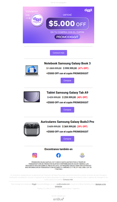 ¿Ya viste estas increíbles ofertas? Aprovechá $5000 OFF EXTRA de descuento en tu compra