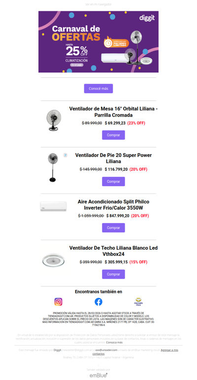 CLIMATIZACIÓN en Diggit  🔥 ❄️Aprovechá por TIEMPO LIMITADO Hasta 25% OFF EN UN PAGO
