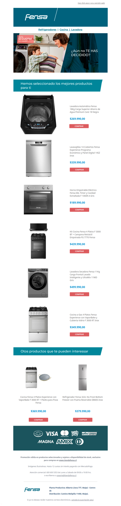 ¿No te decidiste? 🤔 ¡Revisa nuestras ofertas!