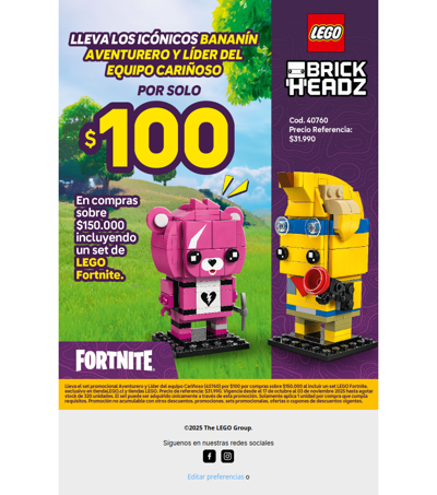 ¡Lleva este set de Fortnite por solo $100! 🎮