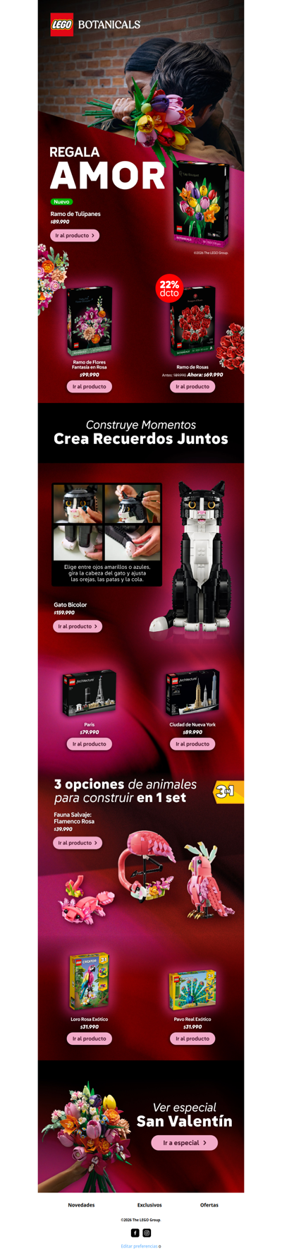 Sets para celebrar y construir juntos este 14 de febrero 🎉