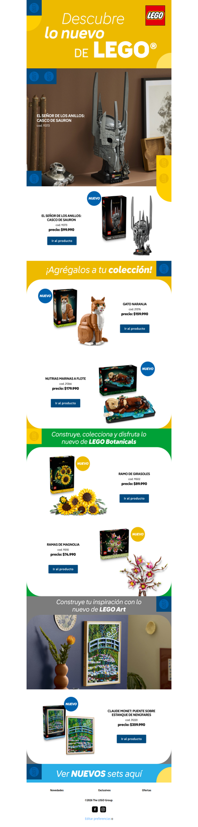 Descubre lo nuevo de LEGO® 🎉
