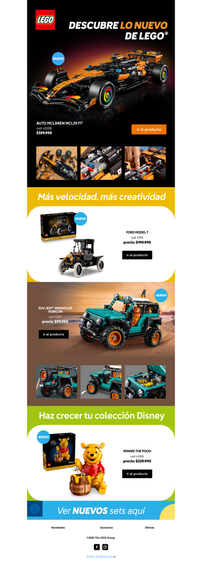 Nuevos sets LEGO® para construir 😱