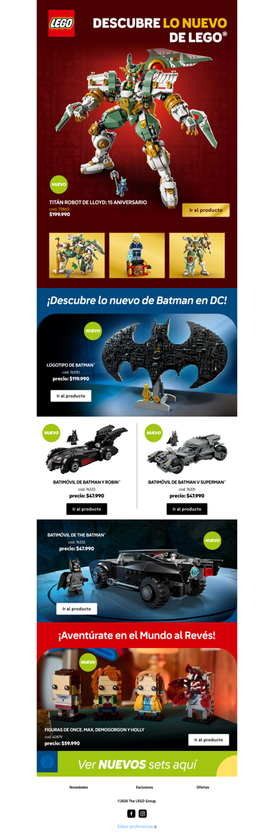 Nuevos sets, nuevas historias 🧩✨