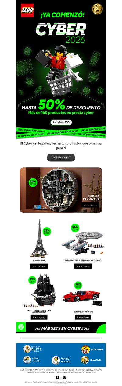 Llegó el Cyber en LEGO®