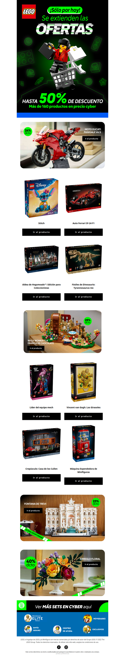 ⏰ Se extienden las ofertas Cyber LEGO®