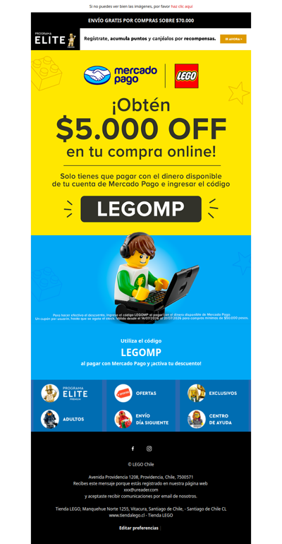 Mercado Pago llegó a LEGO