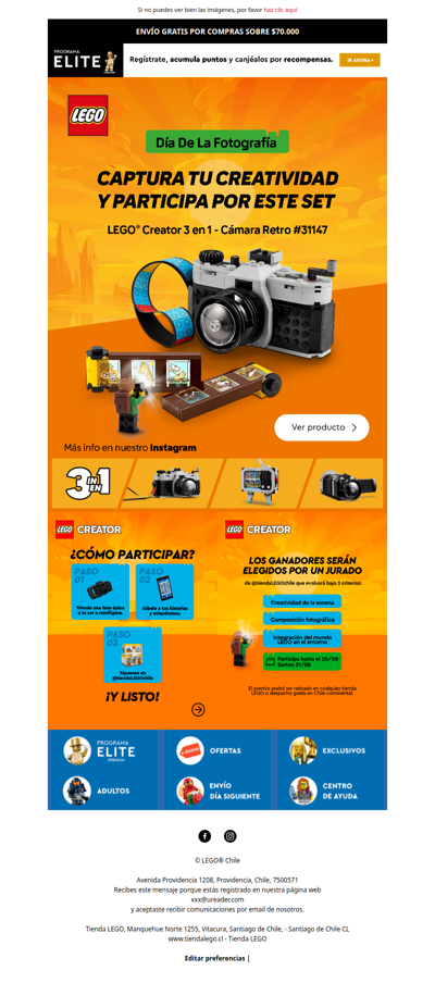 📸 Tu mejor foto puede convertirse en un set LEGO®