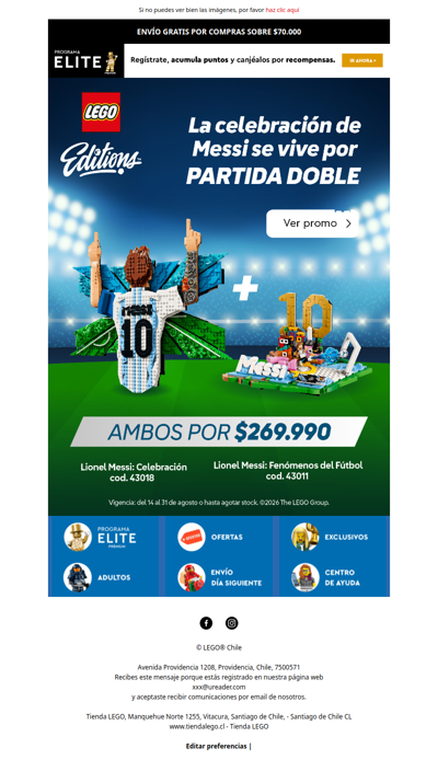 ⚽ Messi se vive por partida doble con LEGO®