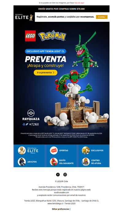 ¡El legendario Rayquaza llega a LEGO®!