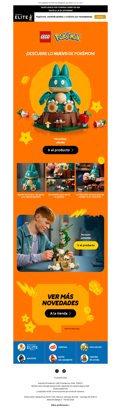 ¡Atrápalos LEGO® Pokémon!