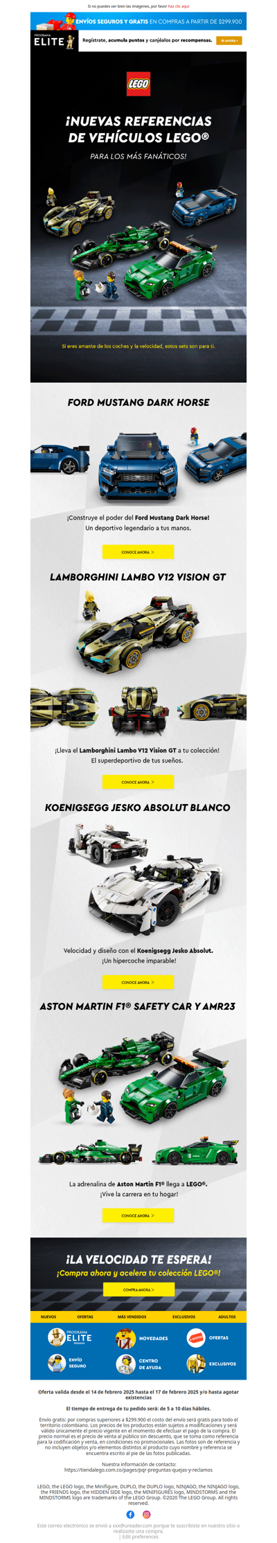 ¡Las novedades en vehículos LEGO® ya están aquí! 🏎️💥