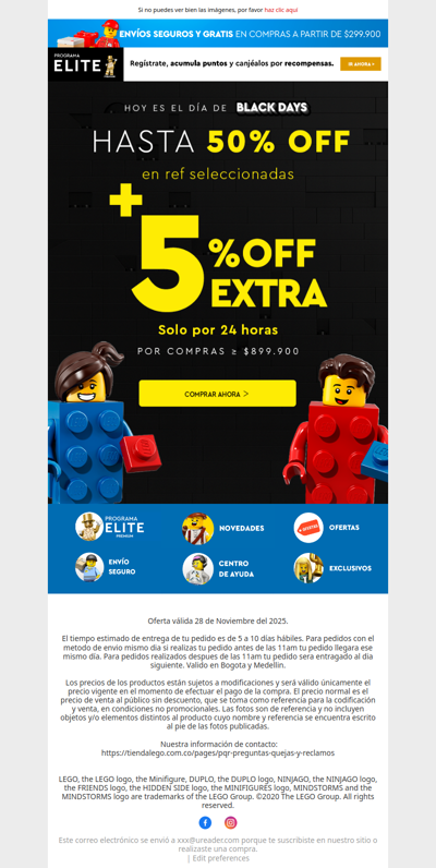 🔥 Últimas horas: hasta 50% OFF + 5% EXTRA