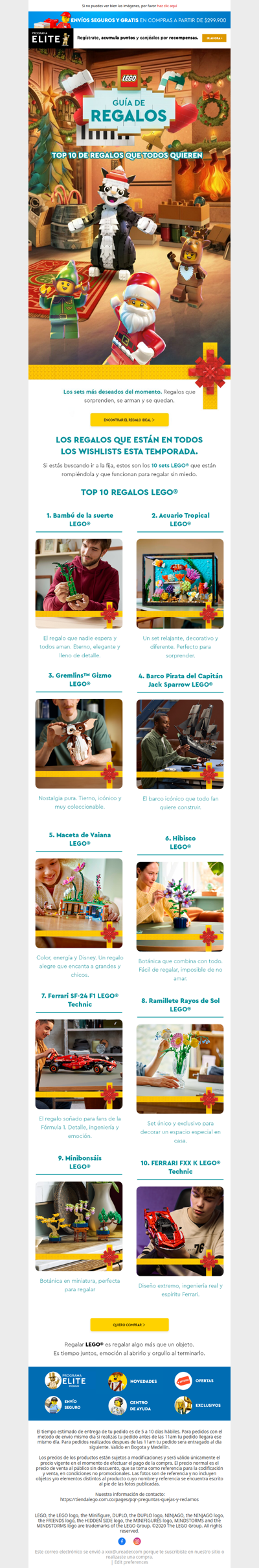 🎁 Guía de Regalos LEGO®: los más deseados de esta temporada