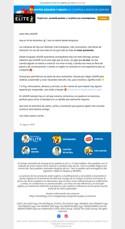 🎄✨ Feliz Navidad, fan LEGO®