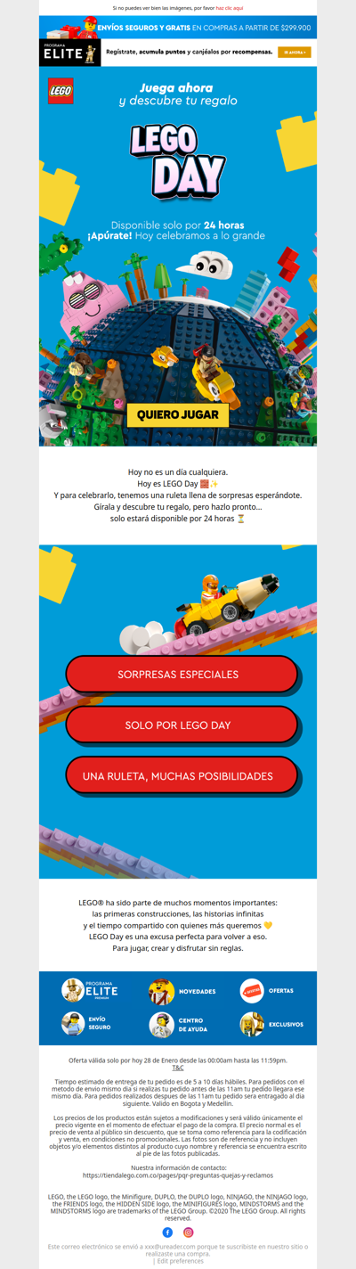 LEGO® DAY🎁 Juega y descubre tu regalo