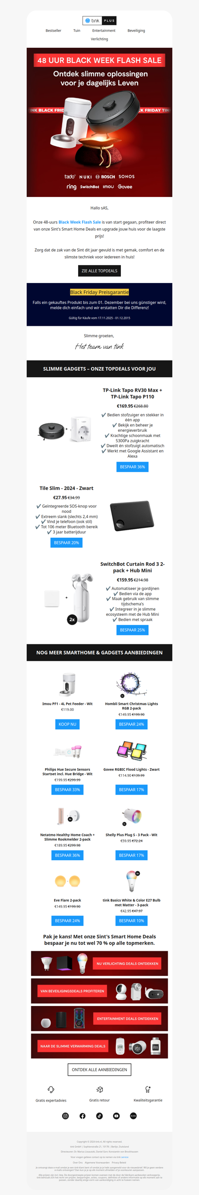 ⚡️ 48uur Black Week Flash Sale: Sint's slimme oplossingen voor je dagelijks leven