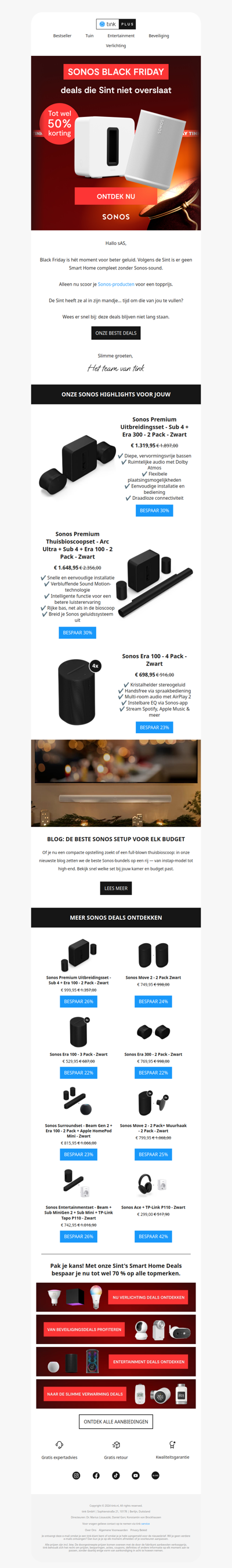 🎵 Sonos bundel deals tot 50% korting - ontdek jouw match
