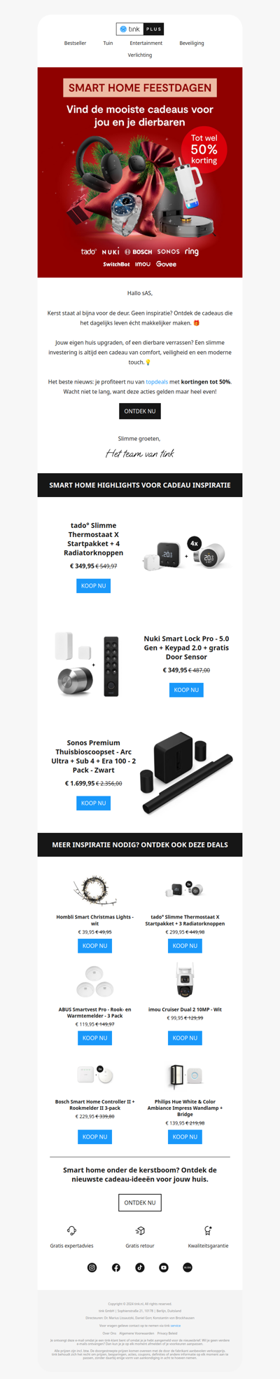 🎄 Smart Home Cadeaus: Tot 50% Korting!