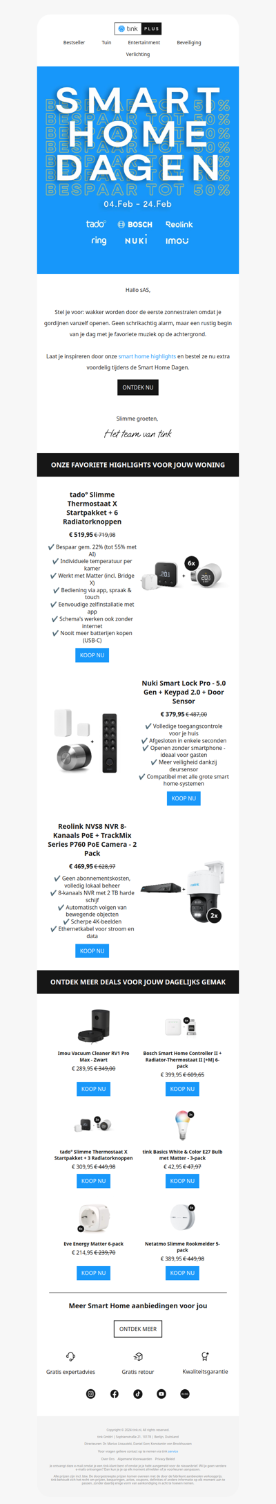 Kies voor gemak en scoor de beste Smart Home Dagen deals