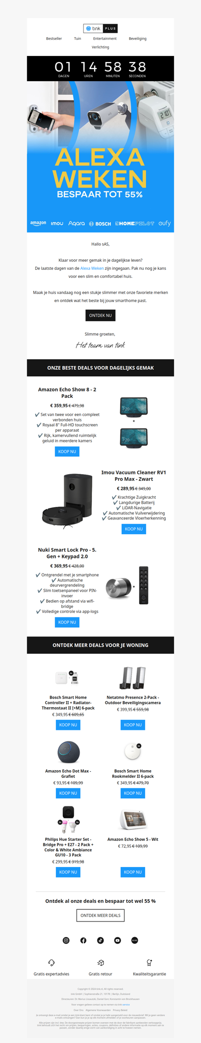 Laatste kans: haal vandaag nog je Alexa-favorieten in huis!🔥